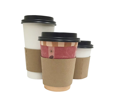 Paper cup with sleeve