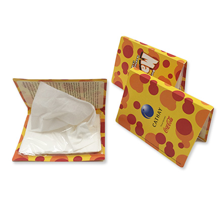 Cardboard tissue packet