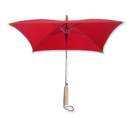 Square-shaped umbrella
