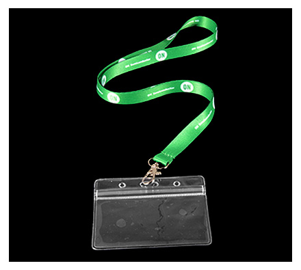 Lanyard with soft pvc holder