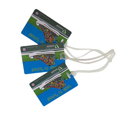 Plastic card tag